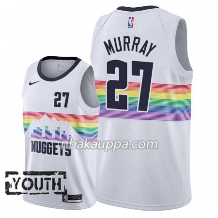 Denver Nuggets Jamal Murray 27 2018-19 Nike City Edition Valkoinen Pelipaidat Swingman - Lasten